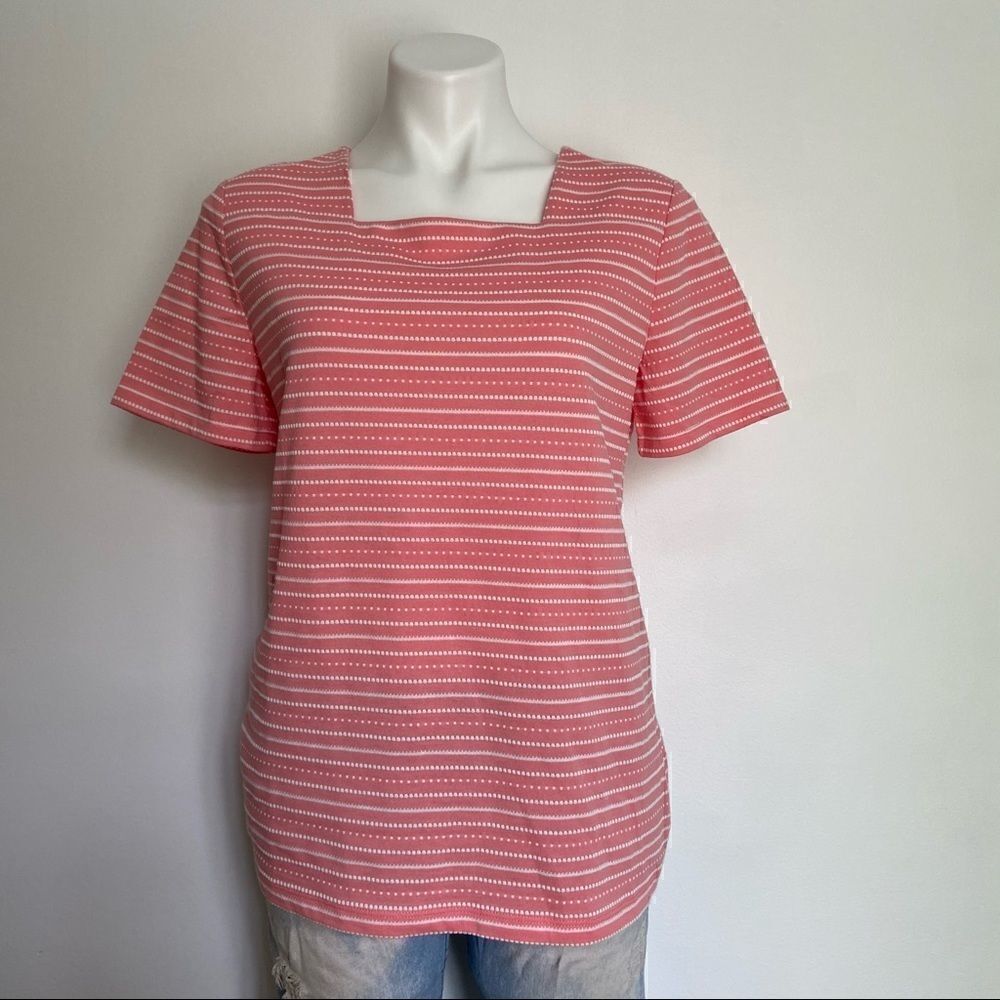 Coral Bay Square Neck Stripe Tee